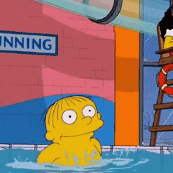 Drowning Ralph Wiggum The Simpsons GIF
