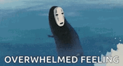 Drowning With Overwhelmed Feeling GIF