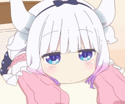 Drowsy Kanna Kobayashi GIF