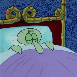 Drowsy Squidward Sleeping Meme GIF