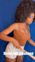 Drum Roll Please Beautiful Girl GIF