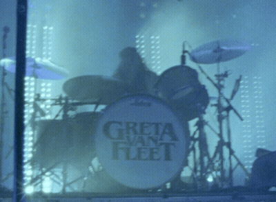 Drum Set Saying Greta Van Fleet GIF