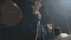 Drummer In Headset Rim Shot  With Tricks GIF