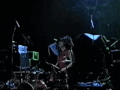 Drummer On Stage With Mic And R Box GIF
