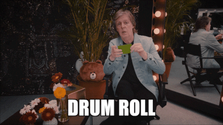 Drumroll Paul McCartney Beatles GIF