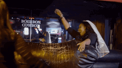 Drunk Ebony Bride To Be GIF