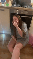 Drunk Girl On The Floor GIF
