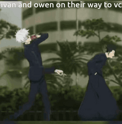 Drunk Gojo With A Friend Meme GIF