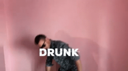 Drunk Guy Can't Stand Properly GIF