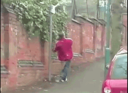 Drunk Guy Walking Off Balance GIF