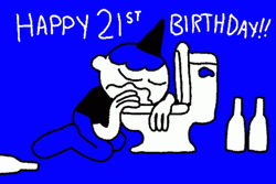  Drunk Man Happy 21 St Birthday GIF
