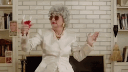 Drunk Old Lady Dancing GIF
