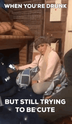 Drunk Trying To Be Cute GIF