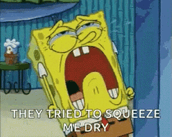 Dry Spongebob Crying Hard GIF