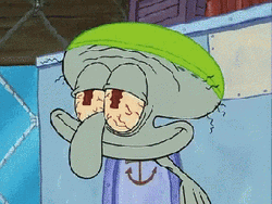 Dry Spongebob Puffed Squidward GIF