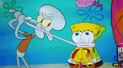 Dry Spongebob Squidward Squeeze Spongebob GIF
