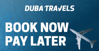 Dubai Travels Airplane Flying Over Ocean GIF