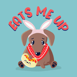 Duchshund Sad Animated Dog GIF