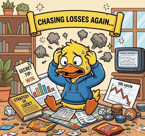 Duck Chasing Losses Again GIF
