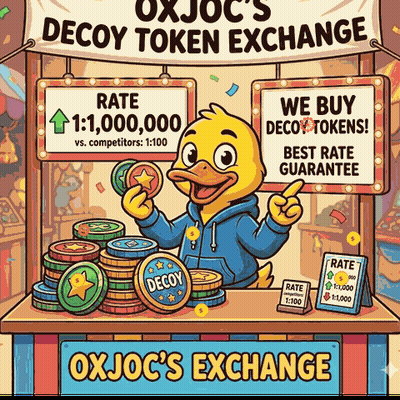 Duck Holding Coin For Oxjoc Decoy Token Exchange GIF