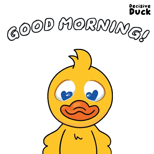 Duck Holding Pancakes And Milk Sticker