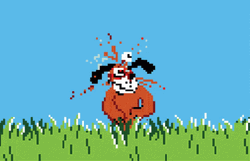 Duck Hunt Dog Explode GIF