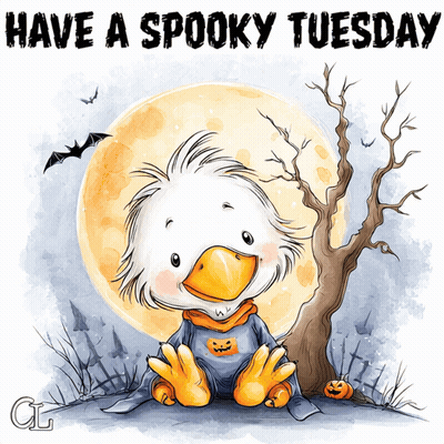 Duck In Halloween Costume Have A Spooky Tuesday GIF