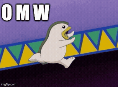Duck Running OMW GIF