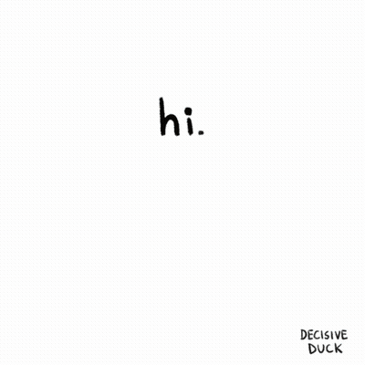 Duck Saying Hi Decisive Duck GIF