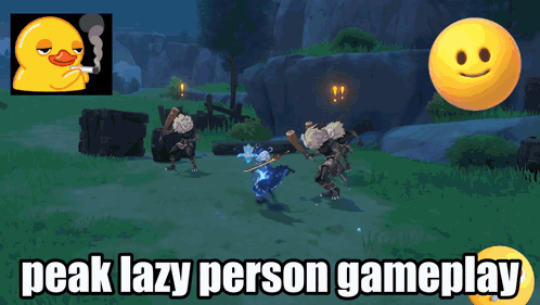 Duck Smoking Cigarette Peak Lazy Person Gameplay GIF
