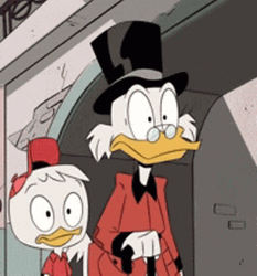 Duck Tales Scrooge Mcduck And Huey Duck Disappointed Face Palm GIF