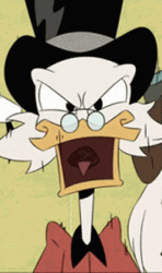 Duck Tales Scrooge Mcduck Extreme Shocked Reaction GIF