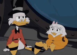 Duck Tales Webby Vanderquack Talking To Scrooge Mcduck  GIF