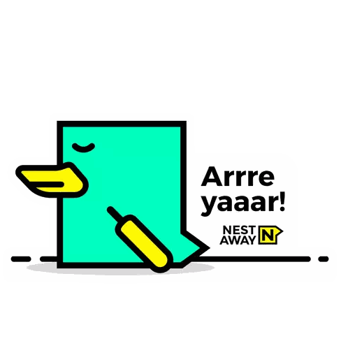 Duck With Cell Phone Arrre Yaar Sticker