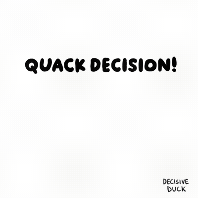 Duck With Quack Decision GIF