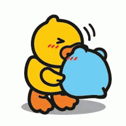 Ducky Hug Emoji GIF