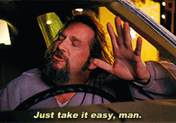 Dude Just Take It Easy Big Lebrowski GIF GIFDB com