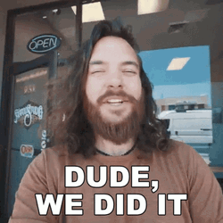 Dude We Made It GIF
