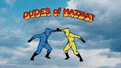 Dudes Of Hazmat Suit Dancing Animation GIF