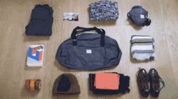 Duffel Packing Bags Motion GIF