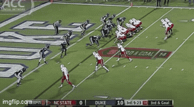 Duke And NC State Playing Football GIF