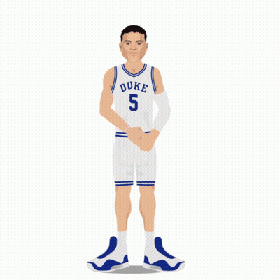 Duke Basketball Player Watching Fireworks GIF