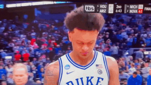 Duke Basketball Player With Bloody Nose