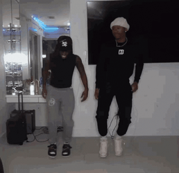 Duke Dennis Grooving With Friend GIF