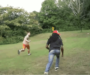 Duke Dennis Playing Outside GIF