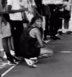 Duke Dennis Squats Up GIF