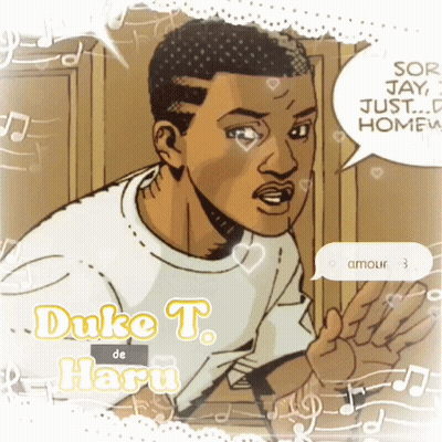 Duke T. De Haru With Speech Bubble GIF