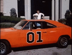 Dukes Of Hazzard Riding Car Faster GIF