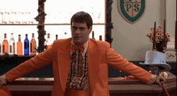 Dumb And Dumber Bathroom Squirming Man GIF
