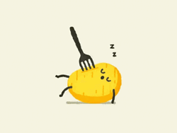 Dumb Ways To Die Fork In His Body While Sleeping GIF